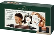 Skrive- & Tegneverktøy - Faber-Castell India ink PAP Dual Marker 5x portrait - 162009