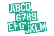 Skrivebordstilbehør - Linex - template set - 10 cm - 100411051