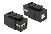 Tilbehør - DeLOCK Keystone Module USB 2.0 A Female > USB 2.0 B Female - 86370
