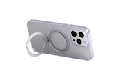 Mobil - Deksel og etui - Joyroom Magnetic protective phone case with holder JR-BP004 for iPhone 15 (transparent) - JR-BP004 iP 15 Trans