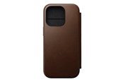 Mobil - Deksel og etui - Nomad Modern Leather Folio - iPhone 16 Pro | Brown |  Leather - NM01679585