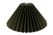 Lamper - Alpe Design Plissert lampeskjerm i olivengrønt lin 15 cm - 4141538