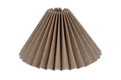 Lamper - Alpe Design Plissert lampeskjerm i grå lin 18 cm - 41418512