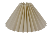 Lamper - Alpe Design Plissert lampeskjerm i krämfärgat lin 23 cm - 4142303