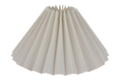 Lamper - Alpe Design Plissert lampeskjerm i hvit lin 21 cm - 4142102