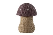 Dekorasjon - Bloomingville Mini - Corintha Basket w/Lid - Red - Seagrass - 82048260