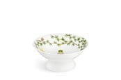 Servering & Servise - Kähler Hammershøi Christmas Bowl on stand Ø23 cm - White w. deco - 693130