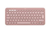Tastatur - Logitech Pebble Keys 2 K380s Wireless Keyboard - Tonal Rose - Tastatur - Universal - Rosa - 920-011853