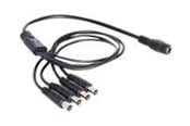 Strømkabel (intern) - DeLOCK - Power Splitter - DC Jack 5.5 x 2.1 mm to DC Jack 5.5 x 2.1 mm - 50 cm - 83287