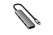 Dokkingstasjon - Satechi 6-in-1 USB-C Slim Multiport Adapter - Space Grey - ST-P6SM