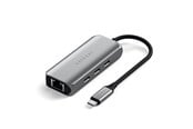 USB-hub - Satechi 4-In-1 USB-C Hub With 2.5 Gigabit Ethernet USB-hub - 3 porter - Grå - ST-H3C25EM