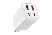 Mobil - Adaptere og ladere - Baseus GaN6 Pro 65W - Moon White - P10162701213-00