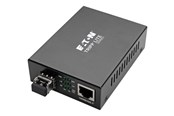 Repeater, forsterkere, bridges og transceivere - Eaton Series Gigabit Multimode Fiber to Ethernet Media Converter 10/100/1000 LC International Power Supply 850 nm 550 m (1.804 ft.) - N785-INT-LC-MM