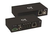 Repeater, forsterkere, bridges og transceivere - Eaton Series USB over Cat6 Extender 4-Port Industrial ESD Protection PoC - USB 2.0 Mountable 330 ft. TAA - B203-104-IND-ER