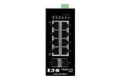 Switch/splitter - Tripp Lite Eaton series 8-Port Managed Industrial Gigabit Ethernet Switch - 10/100/1000 Mbps 2 GbE SFP Slots -40° to 75°C DIN Mount - NGI-M08C2