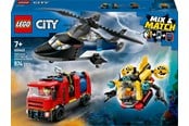LEGO® - LEGO City 60462 Pakke med helikopter, brannbil og ubåt - 60462