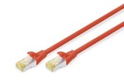 Nettverkskabel - DIGITUS CAT 6A S-FTP Cable - 0.5m - Rød - 0.5m - DK-1644-A-005/R