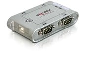 Nettverksadapter - DeLOCK USB 2.0 to 4 Port Serial HUB - 87414