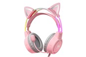 Hodetelefoner - ONIKUMA Gaming headphones X15Pro Pink Cat's Ears - X15PROP with cat ear