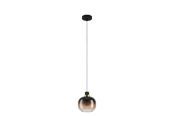 Lamper - EGLO OILELLA pendant black/brown/transparent - 99614