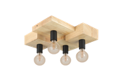 Lamper - EGLO HALKIN ceiling lamp brown/black - 43798
