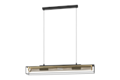 Lamper - EGLO NOHALES pendant light  black/brass - 43788