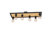 Lamper - EGLO CONSETT ceiling lamp black/brown - 43724