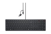 Tastatur - Dell Wired Collaboration Keyboard KB525C - keyboard - QWERTY - US International Input Device - Tastatur - Universal - Svart - KB525C-EN-EMEA