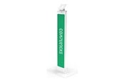 Skjermholder - Compulocks BrandMe stand - for LCD display - brandable with large base plate - white - 140WLBPW