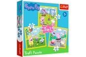 Puslespill - Trefl Puzzle - Peppa Pig - Peppas Happy Day (3in1) Gulv - TFL34849