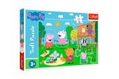 Puslespill - Trefl Puzzle - Peppa Pig - Fun in the Grass (24 Maxi pieces) Gulv - TFL14342