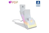 Spill - Tilbehør - PDP Afterglow Wave - Dual Charger White - Wired - Sony PlayStation 5 - 052-022-WH