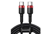 USB - Baseus USB-C - USB-C PD QC cable 100W 5A 480Mb/s 2m - black and red - CATKLF-AL91