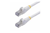 Nettverkskabel - StarTech.com 15m White CAT8 Ethernet Cable Snagless S/FTP 25G/40G - patch cable - 15 m - white - Hvit - 15m - NLWH-15M-CAT8-PATCH