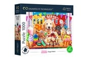 Puslespill - Trefl Puzzle - Unlimited Fit - Doggy Peekers (1000 pieces) Gulv - TFL10699