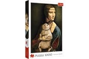 Puslespill - Trefl Puzzle - Lady with a cat (1000 pieces) Gulv - TFL10663