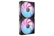 Kabinettvifte - Corsair iCUE LINK RX140 MAX RGB (2-pack) - Kabinettvifte - 140mm - Svart med RGB LED-lys - 36 dBA - CO-9051036-WW
