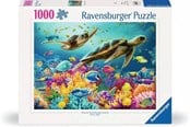 Puslespill - Ravensburger Blue Underwater World 1000p - 12000577