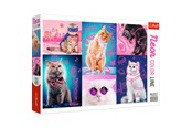 Puslespill - Trefl Puzzle - Super cats (1000 pieces) Gulv - TFL10581