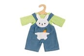 Dukker & Tilbehør - Heless Doll Dungarees with Striped Shirt Bunny Lou 35-45 - 2316