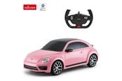 Fjernstyrt - RASTAR R/C 1:14 Volkswagen Beetle Pink/Yellow/Green 30 cm - 78000