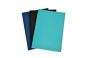 Blokker & Notisbøker - KOZO Memo Book A5 3 Pack Navy Steel Blue Black - 321702