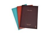 Blokker & Notisbøker - KOZO Memo Book A5 3 Pack Coffee Bric Steel Blue - 321701