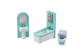 Dukkehus & Tilbehør - Tidlo Wooden Dollhouse Furniture Bathroom 3 pieces - T0222