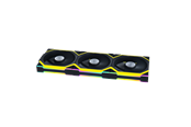 Kabinettvifte - Lian Li UNI FAN SL Wireless Reverse 3-pack Black - Kabinettvifte - 120mm - Svart med RGB LED-lys - 29 dBA - G99.12RSL1W3B.00