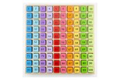 Babyleker - Bigjigs Wooden Number Blocks in a Square Board 100 pcs. - BJ144
