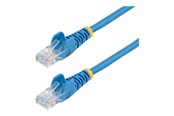 Nettverkskabel - StarTech.com 0.5m Blue Cat5e / Cat 5 Snagless Ethernet Patch Cable 0.5 m - patch cable - 50 cm - blue - Blå - 0.5m - 45PAT50CMBL