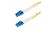 Nettverkskabel - StarTech.com 25m (82ft) LC to LC (UPC) OS2 Single Mode Duplex Fiber Optic Cable - patch cable - 25 m - yellow - Gul - 25m - SMDOS2LCLC25M
