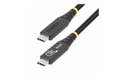 USB - StarTech.com 50cm (1.6ft) USB4 Cable USB-IF Certified USB-C Cord 40Gbps - USB-C cable - 24 pin USB-C to 24 pin USB-C - 50 cm - 50C-40G-USB4-CABLE