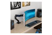 Veggmontering, AV-braketter & AV-møbler - Ergotron HX mounting kit - Patented Constant Force Technology - for curved LCD display - for extreme-depth curved screens - matte black - Max 17 kg - recommended for 57" - 45-693-224